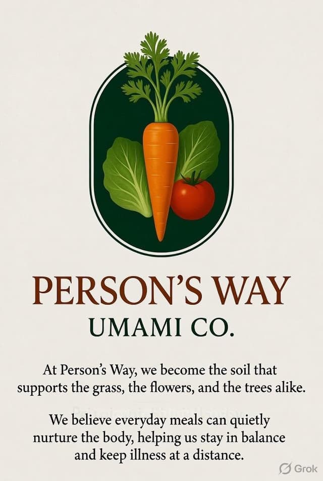Person's Way Umami Co. Brand Mark